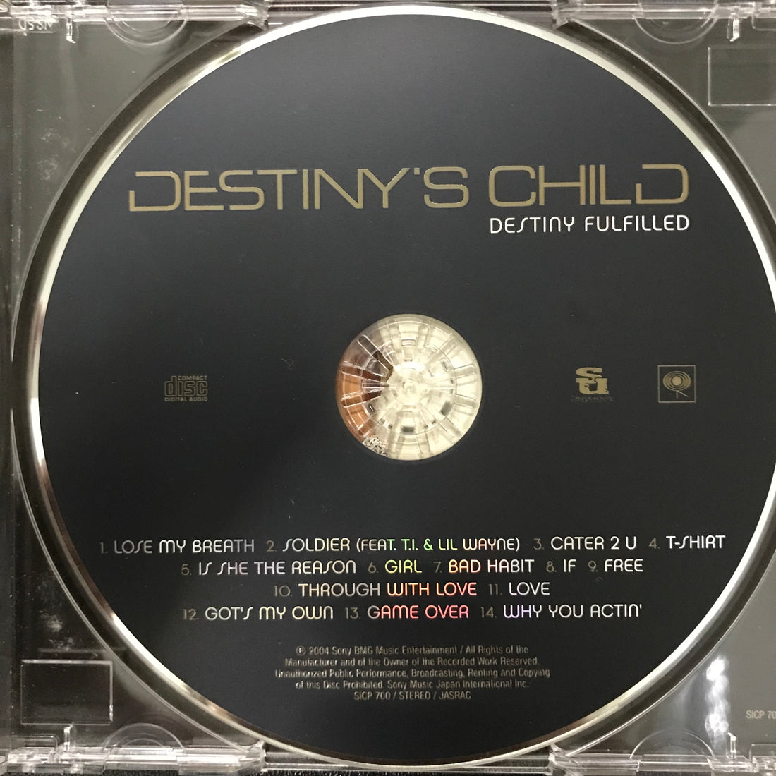 ซีดี Destiny's Child - Destiny Fulfilled CD VG+