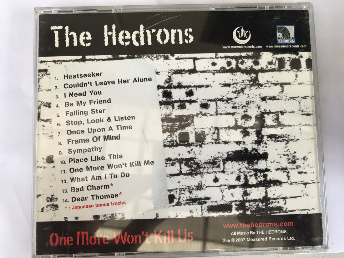 ซีดี The Hedrons - One More Won't Kill Us CD VG+