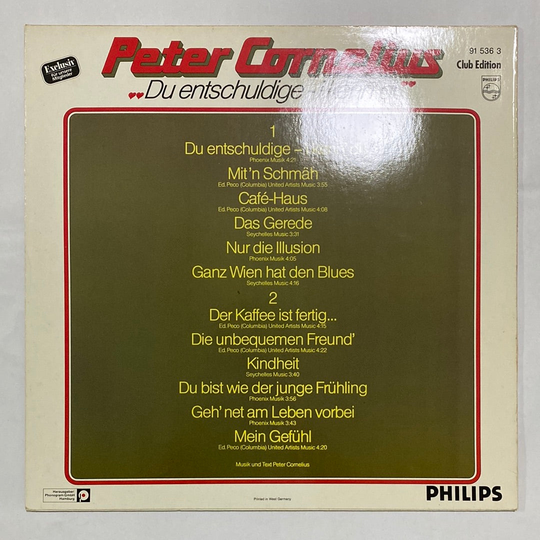 แผ่นเสียง Peter Cornelius - Du Entschuldige - I Kenn' Di (Vinyl) (NM or M-)