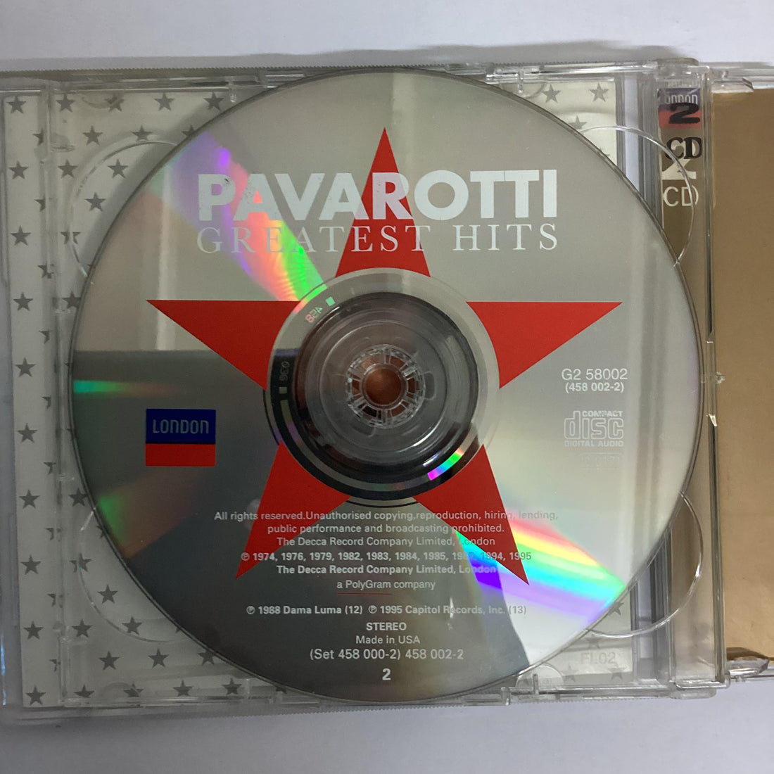 ซีดี Luciano Pavarotti With Guest Stars Cecilia Bartoli, Andrea Bocelli, Frank Sinatra - Greatest Hits The Ultimate Collection CD VG 2CDs