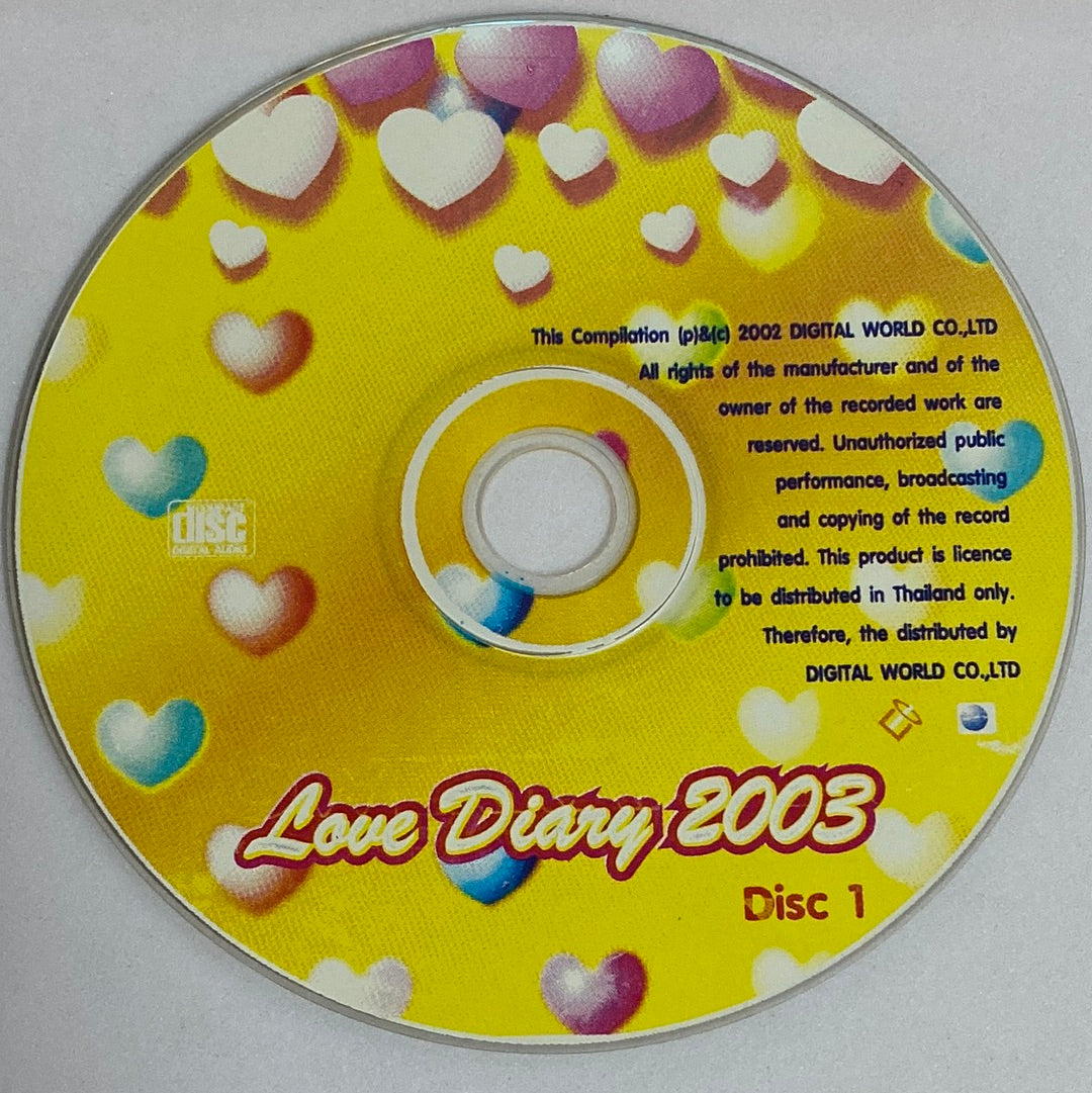 ซีดี Various - Love Diary 2003 CD VG+ 2CDs