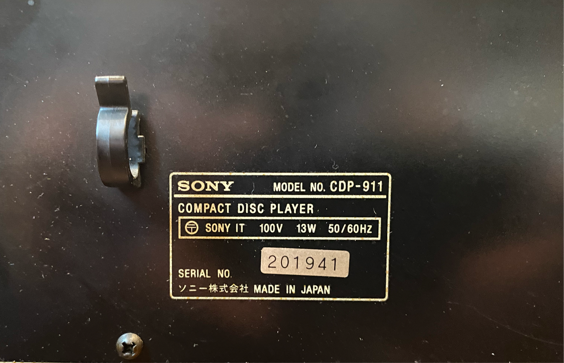 ซีดี Sony CDP-911 CD Player (100V)