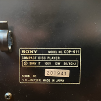 ซีดี Sony CDP-911 CD Player (100V)