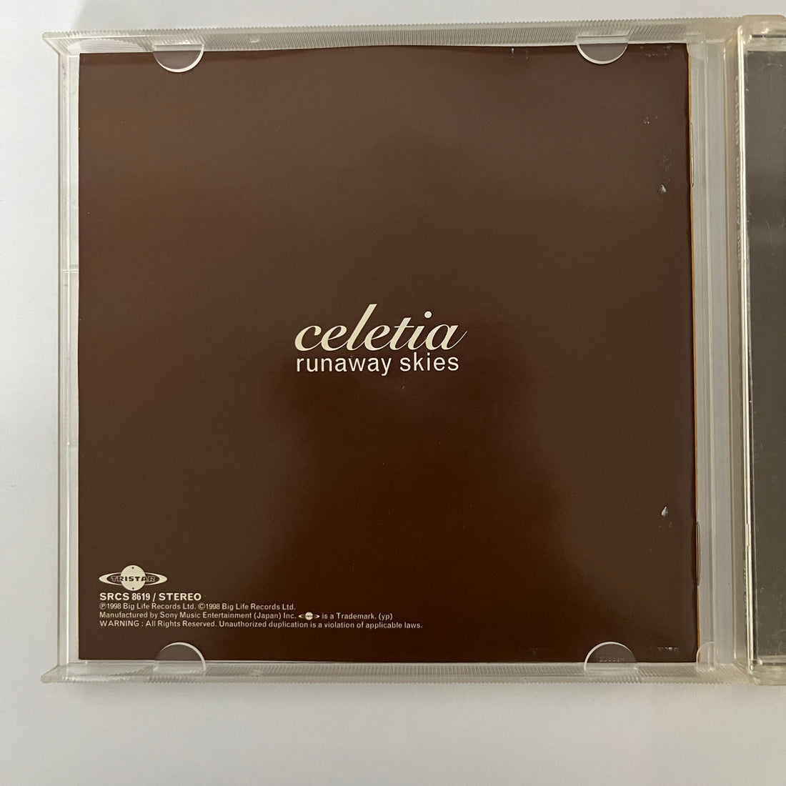 ซีดี Celetia - Runaway Skies CD NM