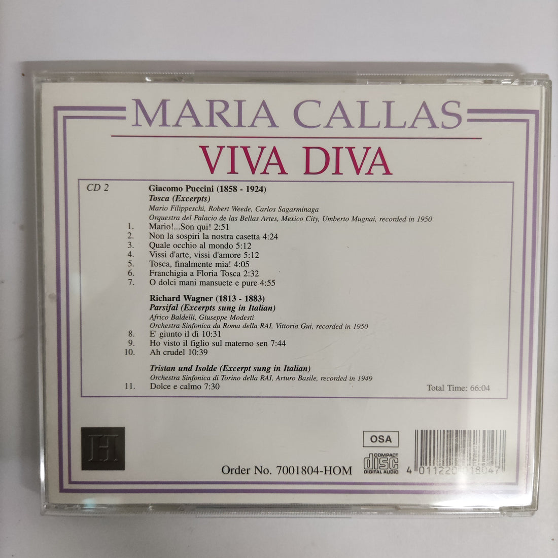 ซีดี Maria Callas - Viva Diva Verdi Vol.1 - Vol.5 CD VG+