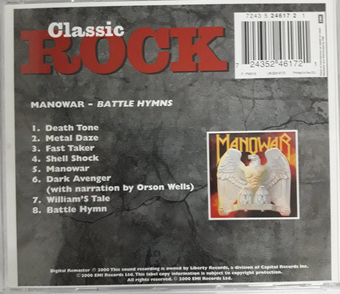 ซีดี Manowar - Battle Hymns (CD) (VG+)