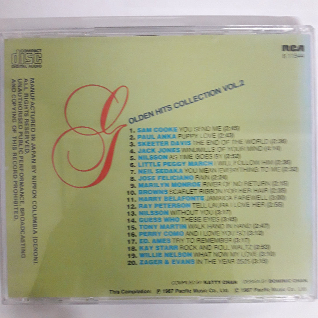 Various - Golden Hits Collection Vol. 2 (CD) (VG+)