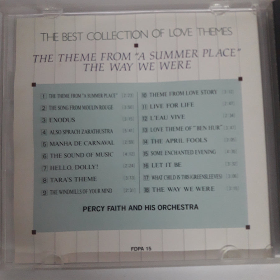 ซีดี Percy Faith And His Orchestra - THE THEME FROM A SUMMER PLACE THE WAY WE WERE (CD) (VG+)