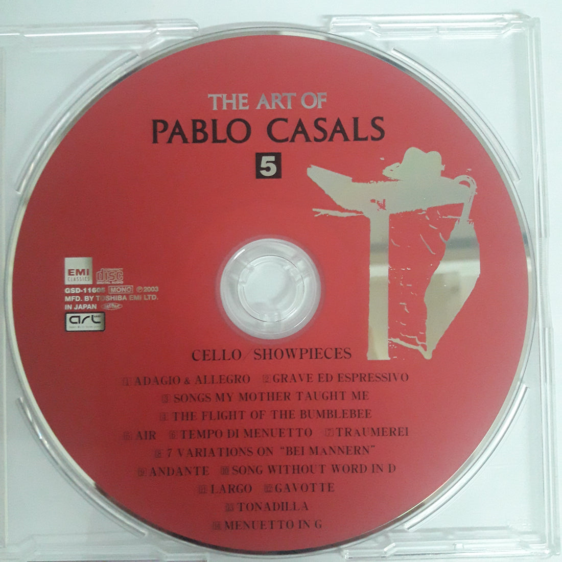 ซีดี Pablo Casals - THE ART OF PABLO CASALS CD VG+