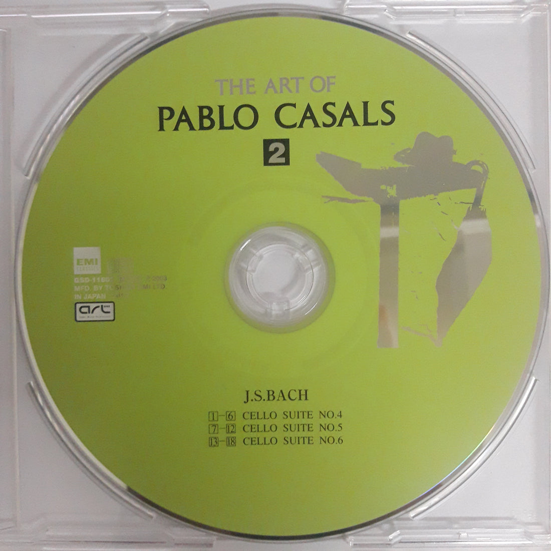 ซีดี THE ART OF PABLO CASALS (CD) (VG+)