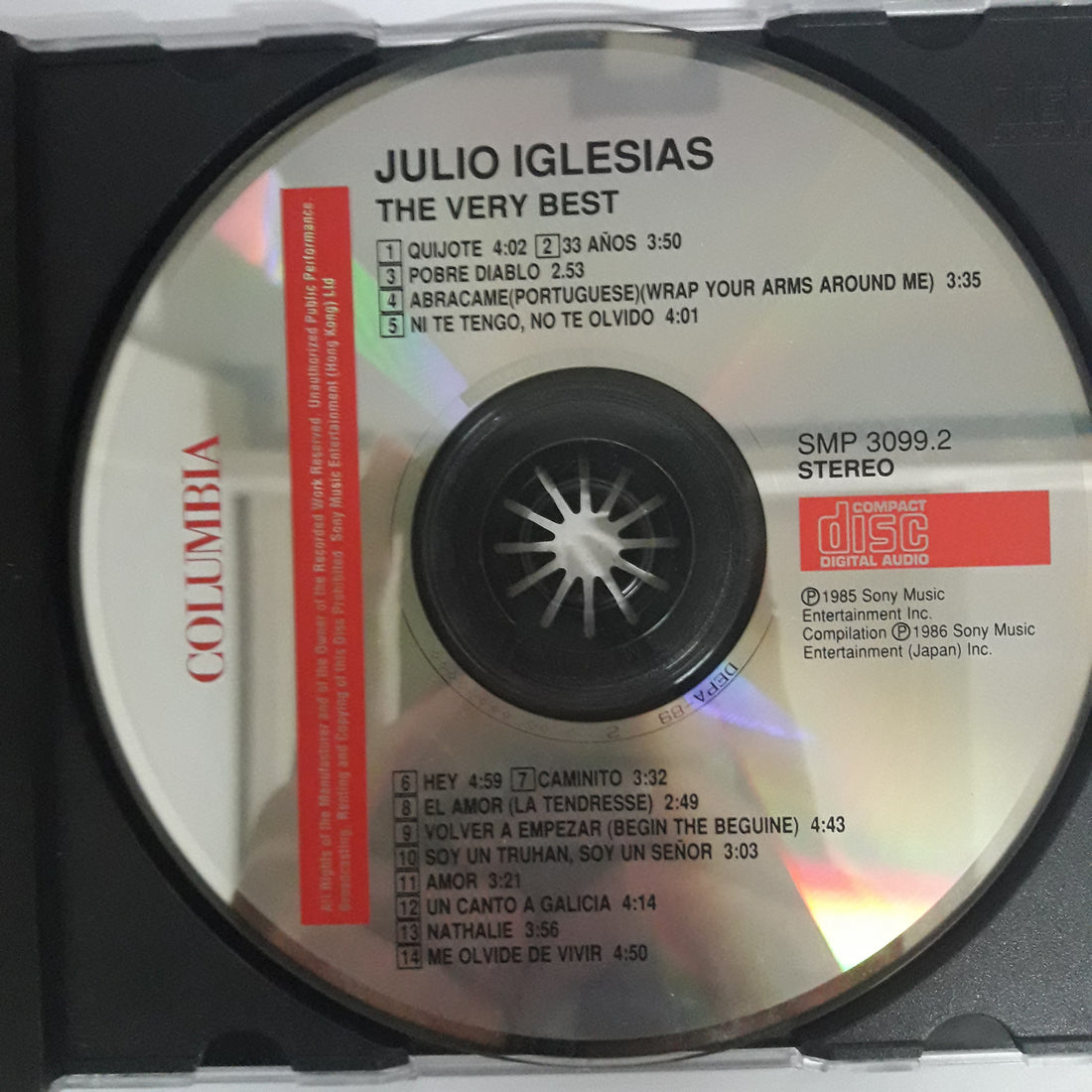 ซีดี Julio Iglesias - The Very Best CD VG