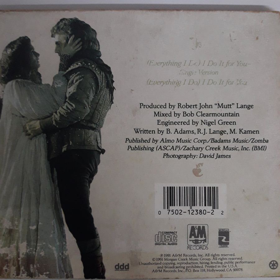 ซีดี BRYAN ADAMS - ROBIN HOOD PRINCE OF THIEVES CD VG