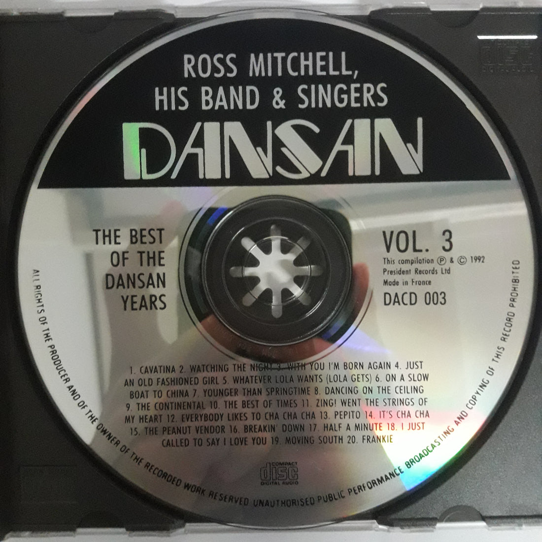 ซีดี ROSS MITCHELL,HIS BAND & SINGERS - THE VEST OF THE DANSAN YEARS (CD) (VG+)