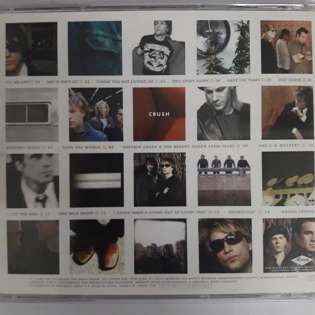 ซีดี BON JOVI CRUSH CD VG+