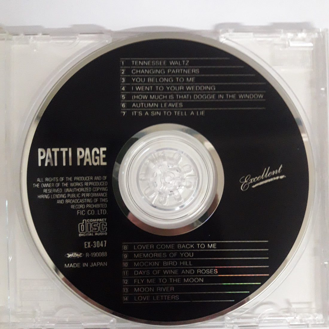 PATTI PAGE - BIG ARTIST ALBUM (CD) (VG+)