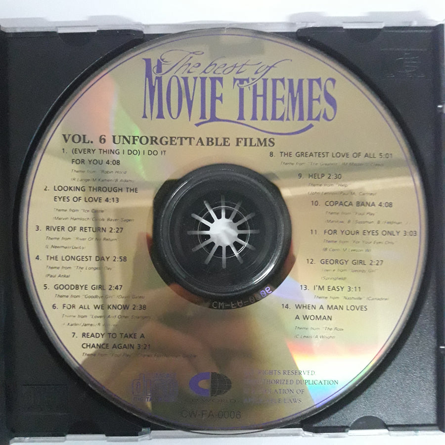 ซีดี Various - THE BEST OF MOVIE THEMES VOL.6 UNFORGETTABLE FILMS (CD) (VG+)