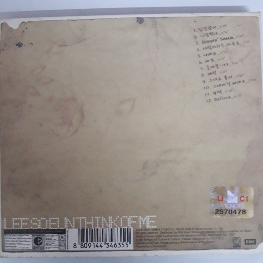 ซีดี Lee So Eun - Think Of Me (CD) (VG+)