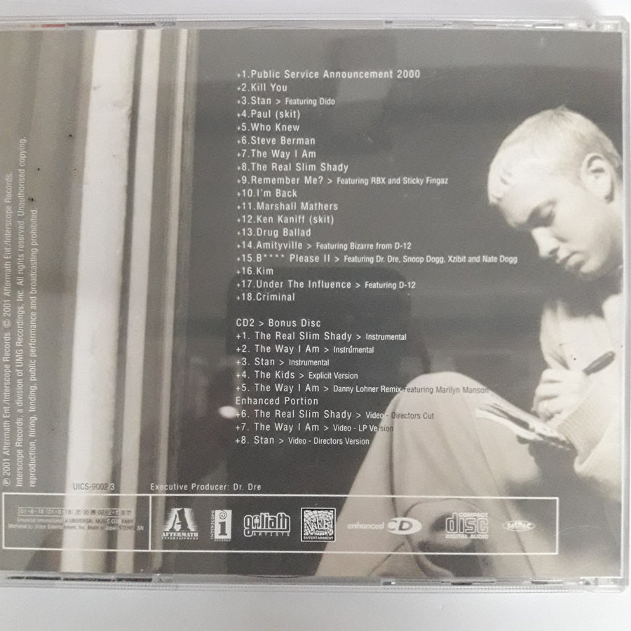 ซีดี Eminem - The Marshall Mathers LP (CD) (VG+) (2CDs)