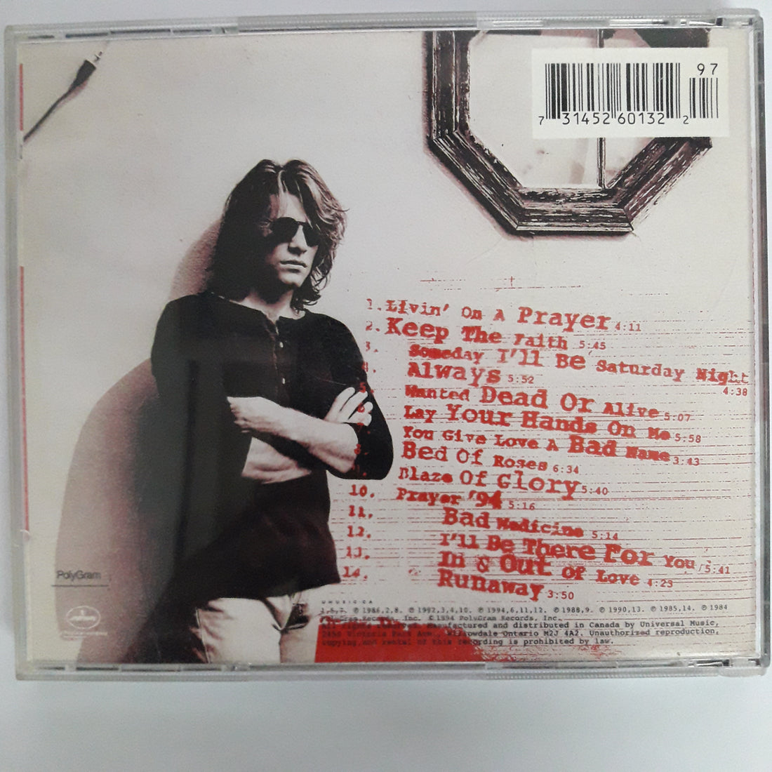 ซีดี Bon Jovi - Cross Road CD VG+