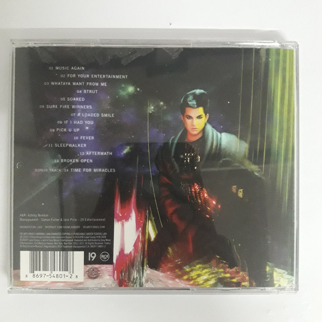 ซีดี Adam Lambert - For Your Entertainment (CD) (VG+)