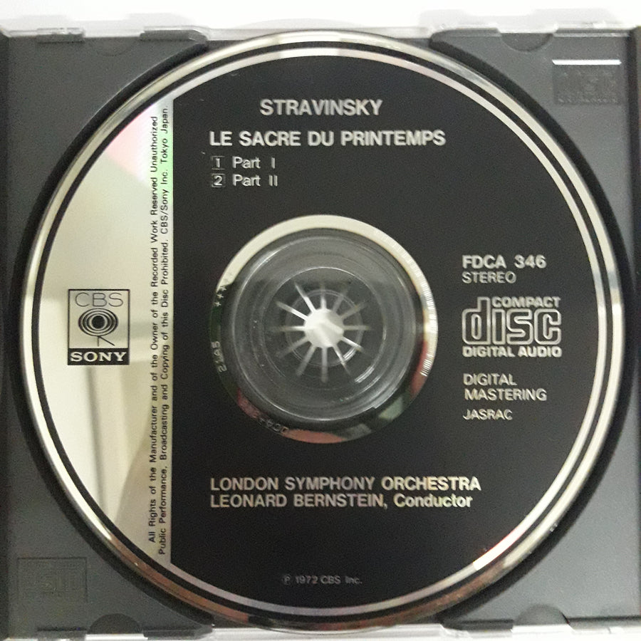 ซีดี Igor Stravinsky, London Symphony Orchestra, Leonard Bernstein - Le Sacre Du Printemps (CD) (VG+)