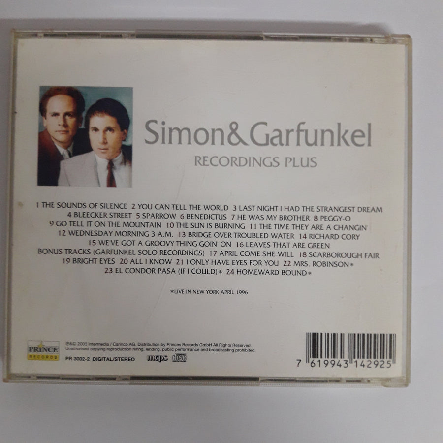 ซีดี Simon & Garfunkel - Recording Plus (CD) (VG+)