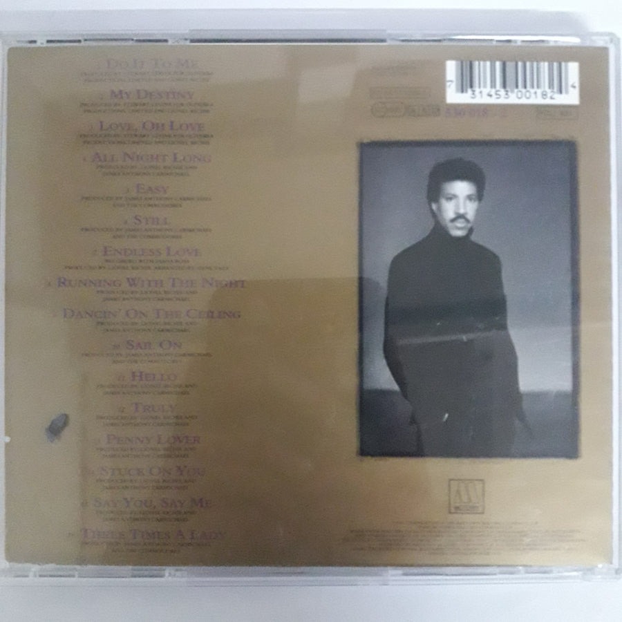 ซีดี Lionel Richie - Back To Front CD VG+