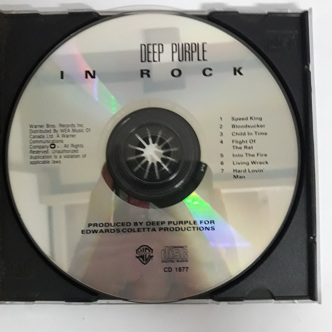 ซีดี Deep Purple - In Rock CD VG+