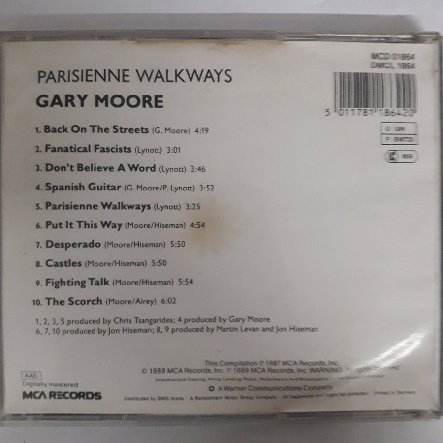 ซีดี Gary Moore - Parisienne Walkways CD VG