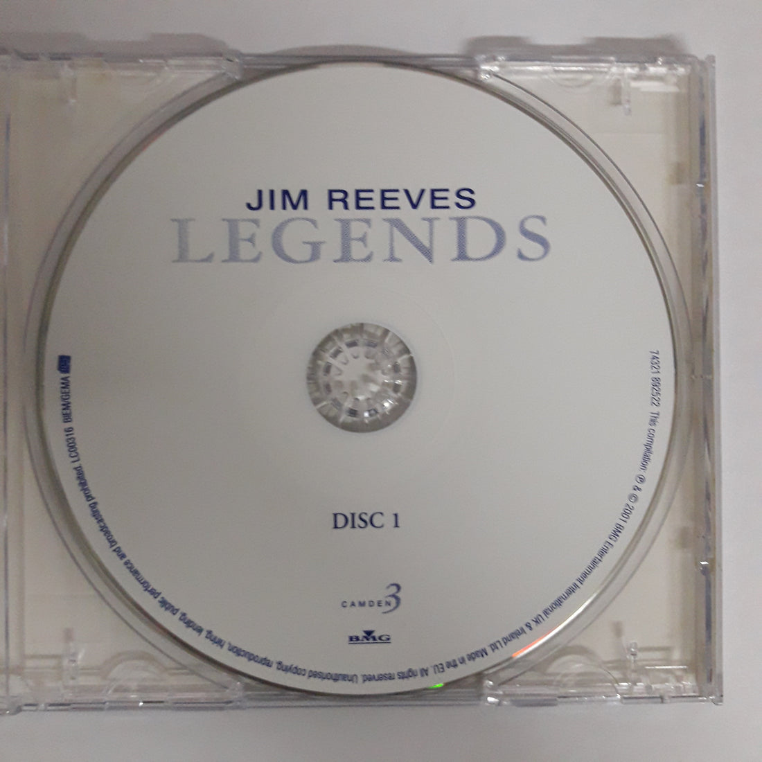 ซีดี Jim Reeves - Legends (Box Set) (NM or M-) (3CDs)