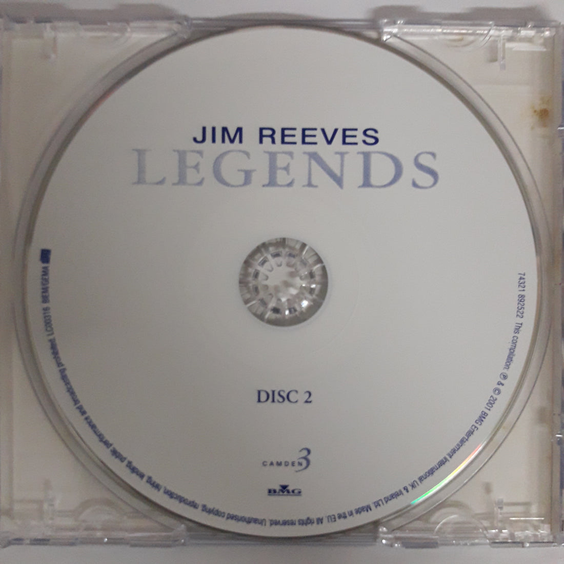 ซีดี Jim Reeves - Legends (Box Set) (NM or M-) (3CDs)