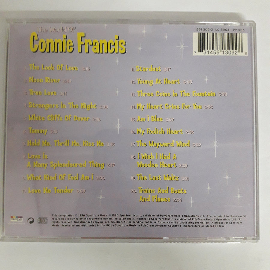 ซีดี Connie Francis - The World Of Connie Francis (CD) (NM or M-)