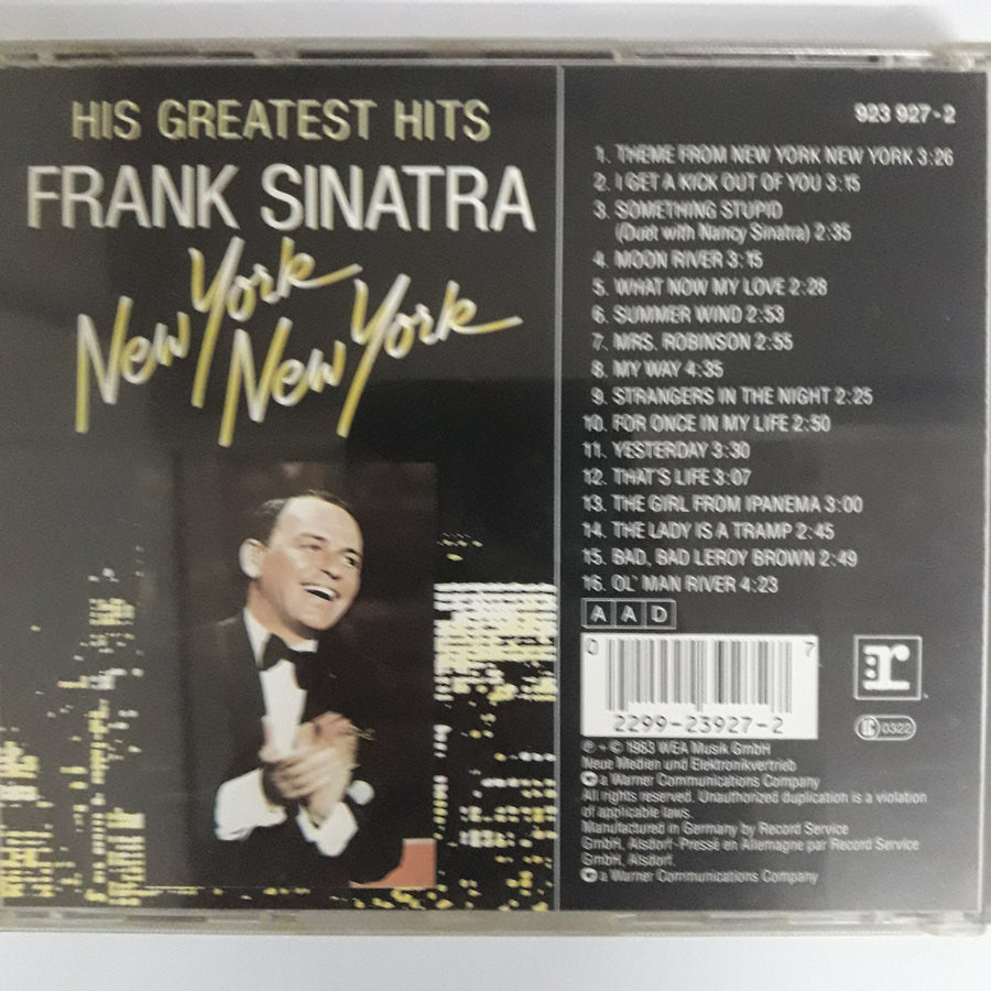 ซีดี Frank Sinatra - New York New York - His Greatest Hits CD VG