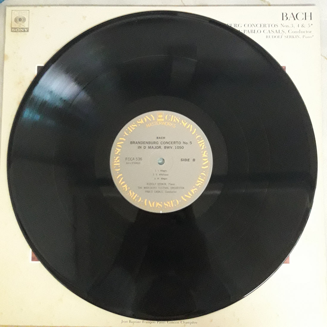 แผ่นเสียง Various - Bach Brandenburg Concertos Nor.3 , 4 & 5*  (Vinyl) (VG+)