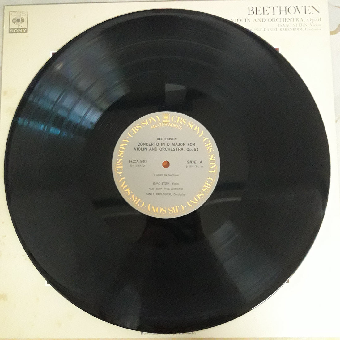 แผ่นเสียง Various - Beethoven - Concerto In D Major For Violin And Orchestra Op.61 (Vinyl) (VG+)