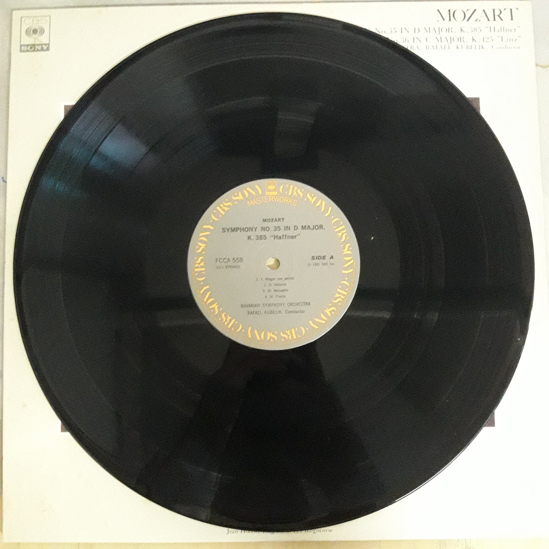 แผ่นเสียง Various - Mozart Symphony No.35 In D Major K.385 No.36 K.425 (Vinyl) (VG+)