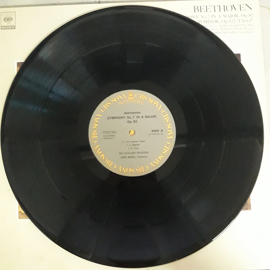 แผ่นเสียง Various - Beethoven - Symphony No.7,9 In Major Op.92,125 (Vinyl) (VG+) (2LPs)