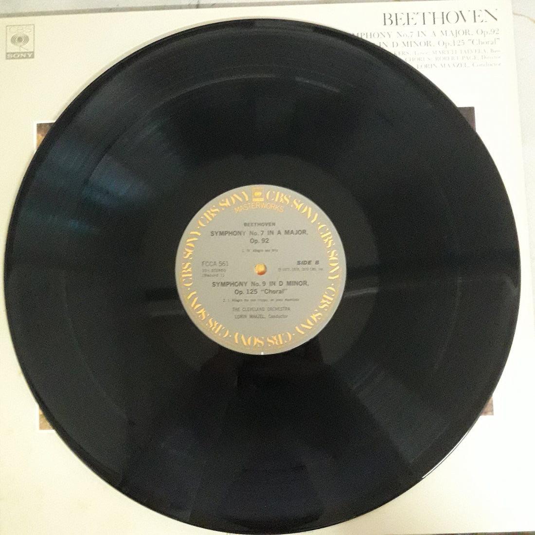 แผ่นเสียง Various - Beethoven - Symphony No.7,9 In Major Op.92,125 (Vinyl) (VG+) (2LPs)