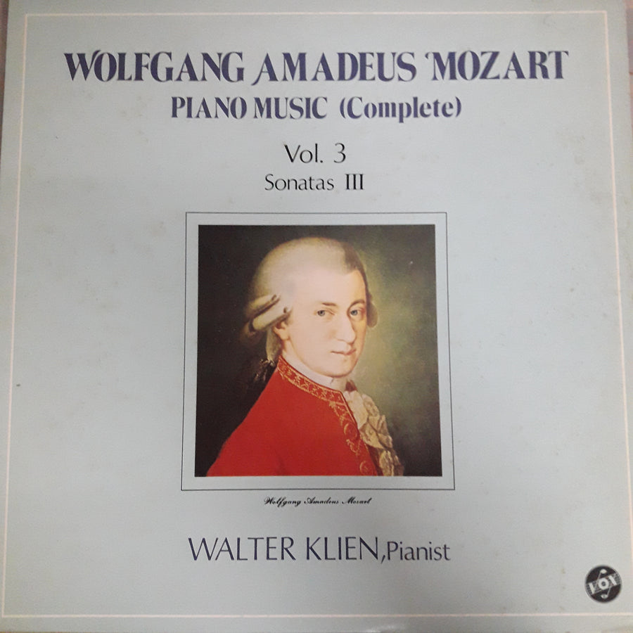 แผ่นเสียง Various - Walter Klien - Wolfgang Amadeus Mozart Piano Music Vol.3 (Vinyl) (VG+)