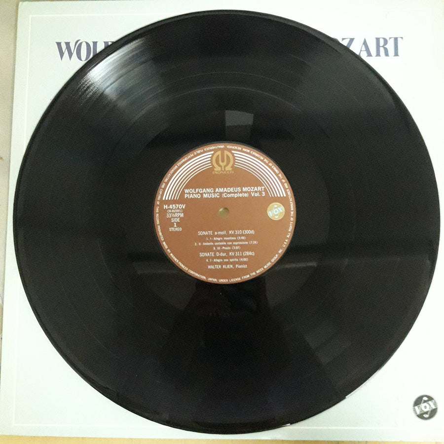 แผ่นเสียง Various - Walter Klien - Wolfgang Amadeus Mozart Piano Music Vol.3 (Vinyl) (VG+)