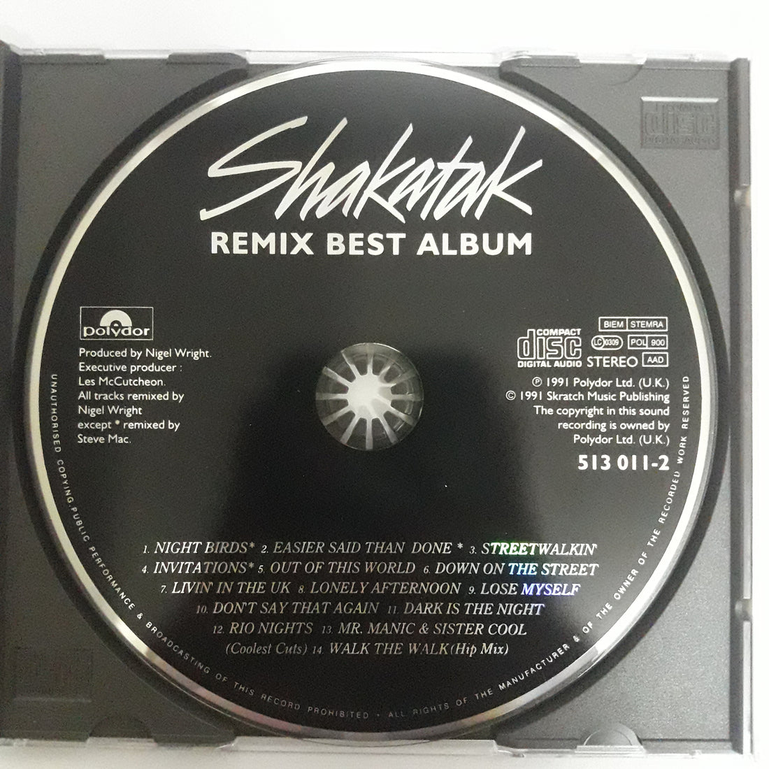 ซีดี Shakatak - Remix Best Album (CD) (VG+)