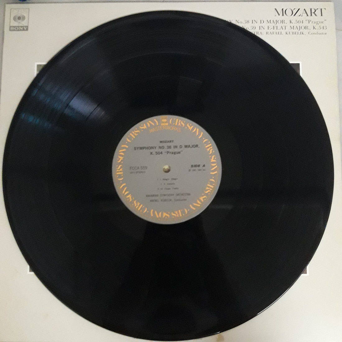 แผ่นเสียง Mozart Symphony No.38 In D Major, K.504 ''504 ''Prague'' No.38 , K.504 , No.39, K.543 (Vinyl) (VG+)