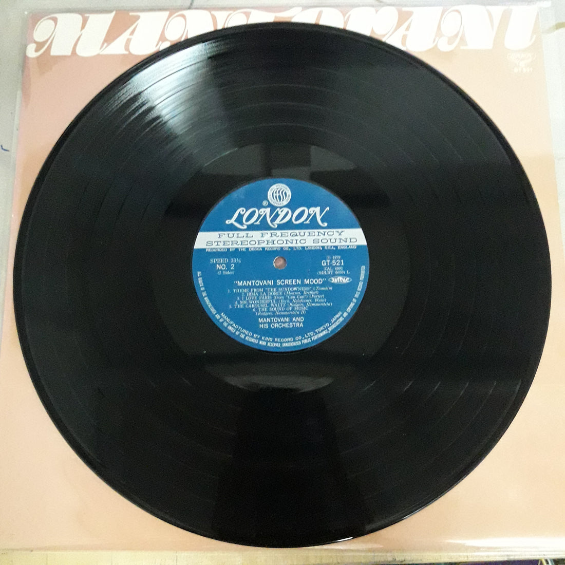 แผ่นเสียง Mantovani - Screen Mood (Vinyl) (VG+)