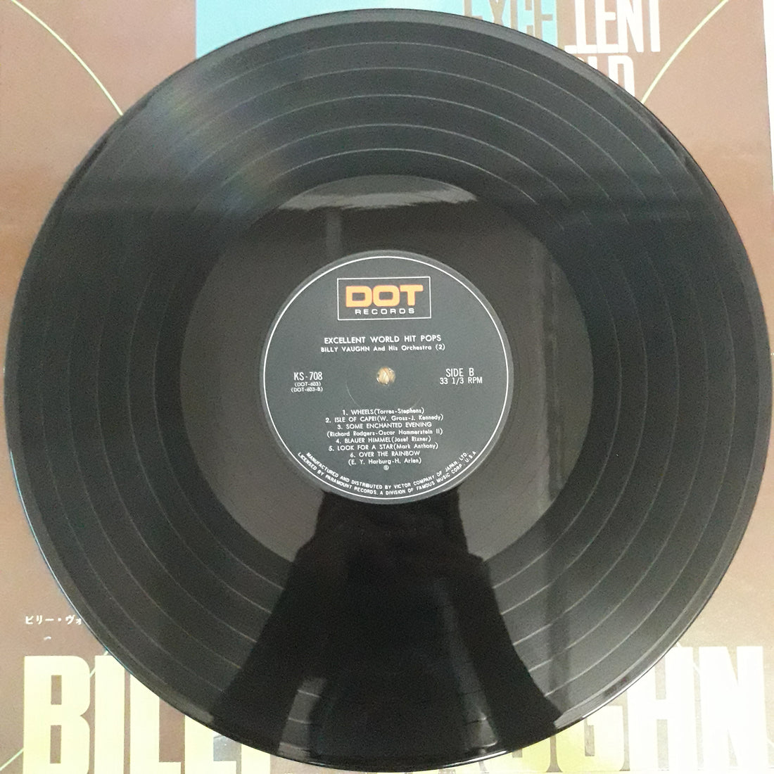 แผ่นเสียง Billy Vaughn - Excellent World Hit Pops (Vinyl) (VG+)