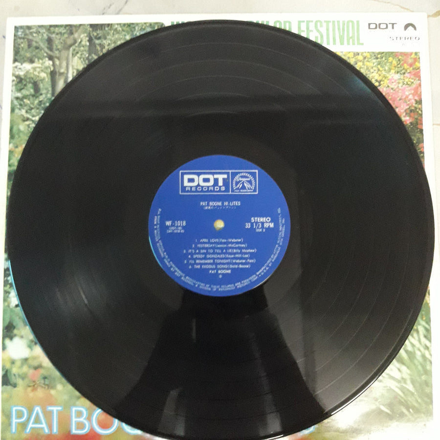 แผ่นเสียง Various - World Popular Festival, Pat Boone - Hi-Lites (Vinyl) (VG+)