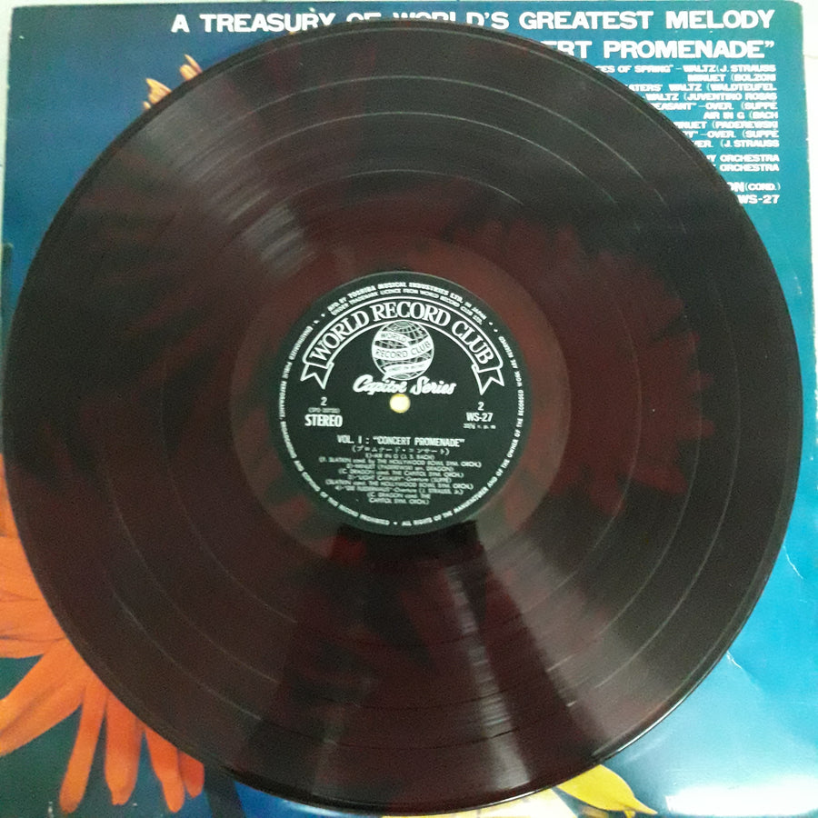 แผ่นเสียง Various - A TREASURE OF WORLD' S GREATEST MELODY "Concert Promenade" (Vinyl) (VG+) (แผ่นสี)