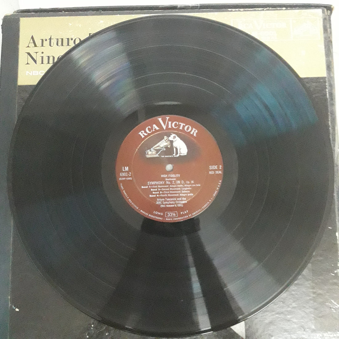 แผ่นเสียง Arturo Toscanini - Nine Beethoven Symphonies (Vinyl) (VG+) (7LPs)