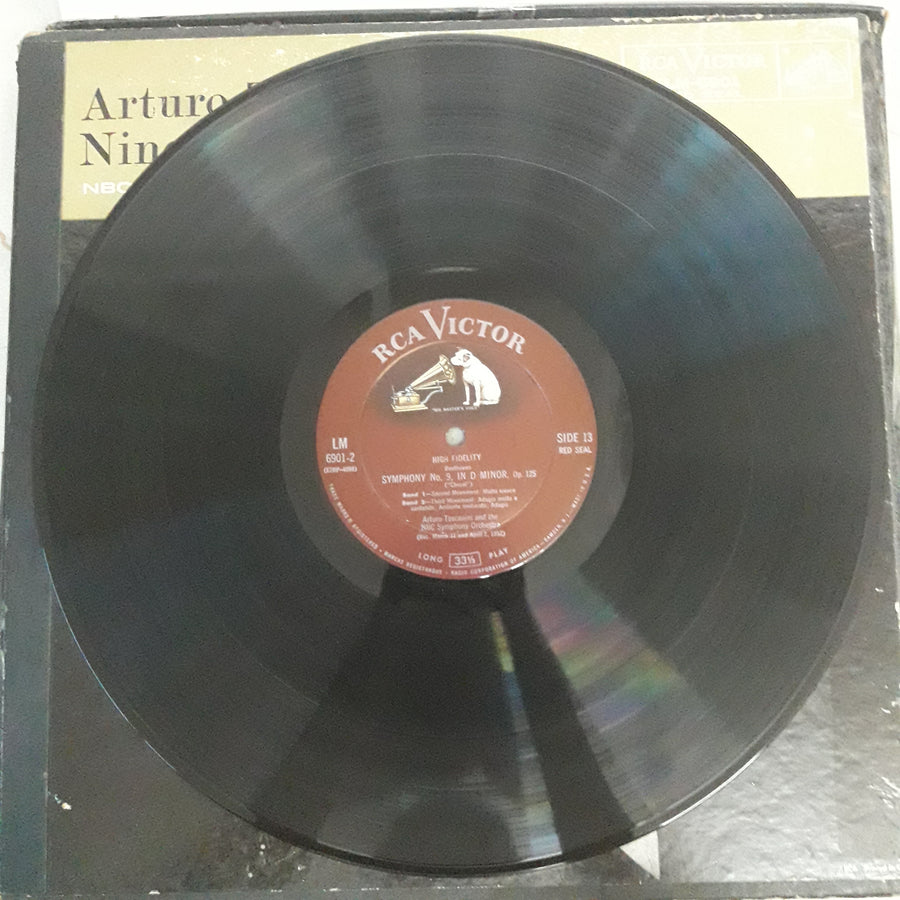 แผ่นเสียง Arturo Toscanini - Nine Beethoven Symphonies (Vinyl) (VG+) (7LPs)