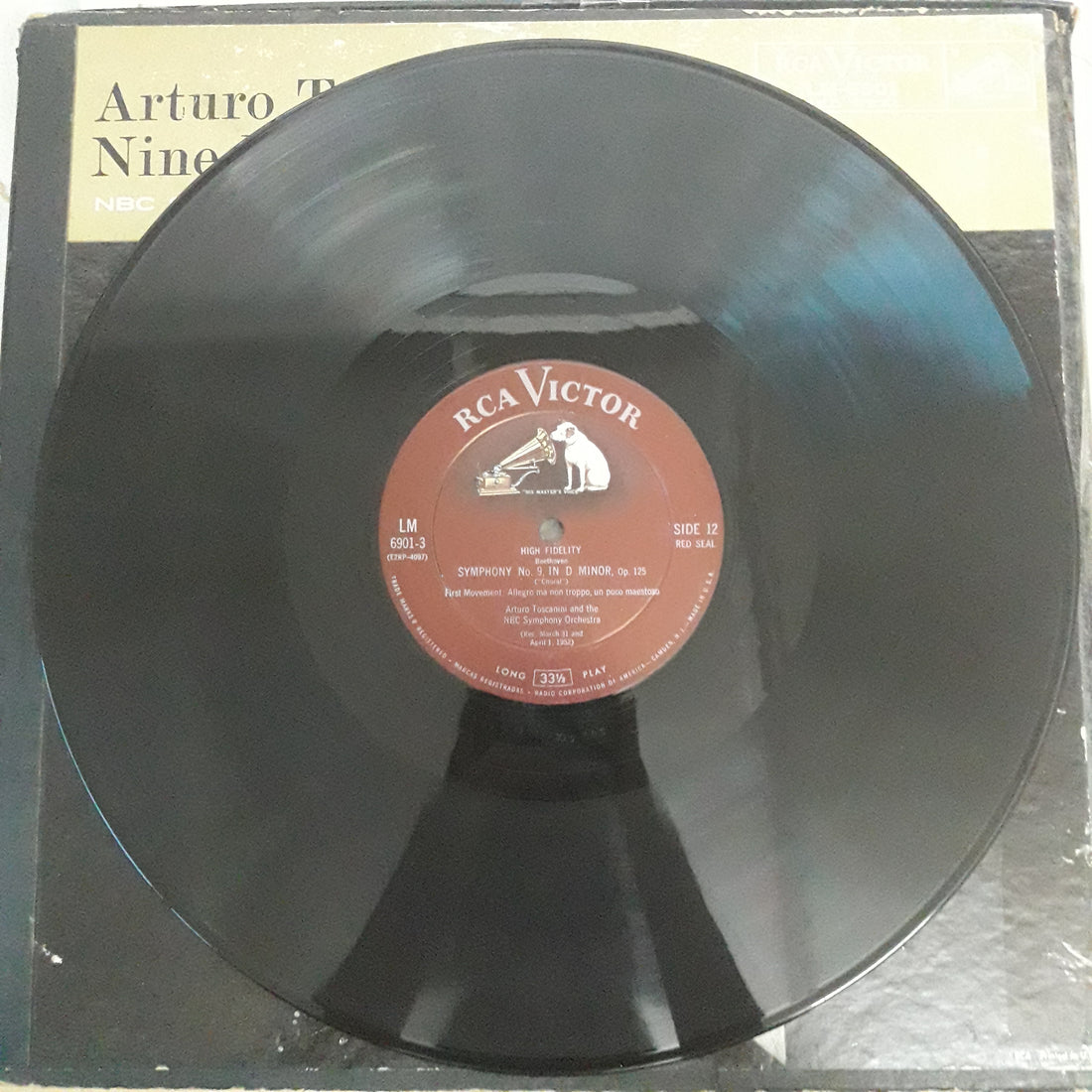 แผ่นเสียง Arturo Toscanini - Nine Beethoven Symphonies (Vinyl) (VG+) (7LPs)