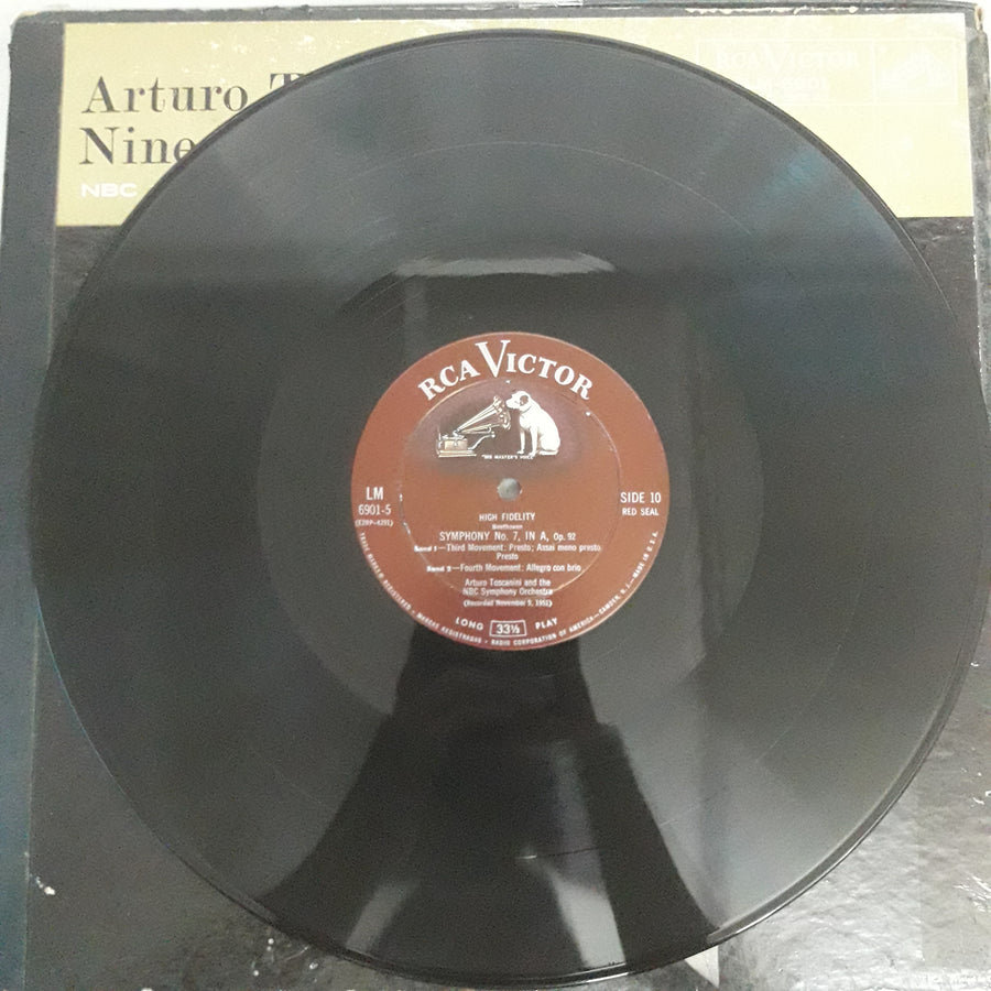 แผ่นเสียง Arturo Toscanini - Nine Beethoven Symphonies (Vinyl) (VG+) (7LPs)